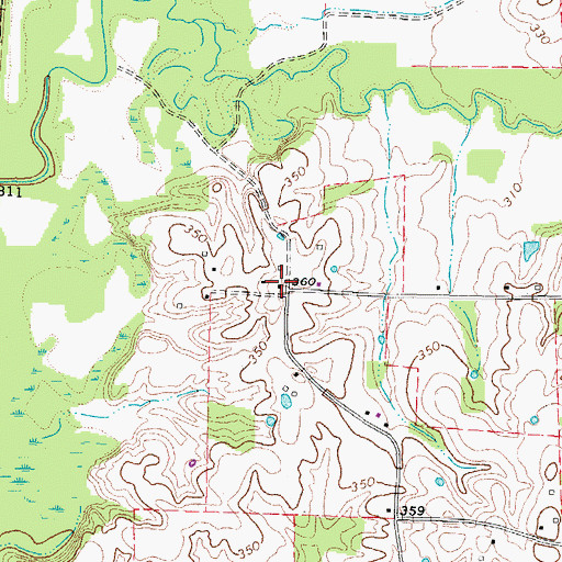 Topographic Map of Scott, KY