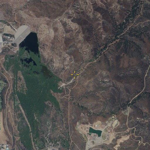 Aerial/Satellite Image of Weir Canyon, CA