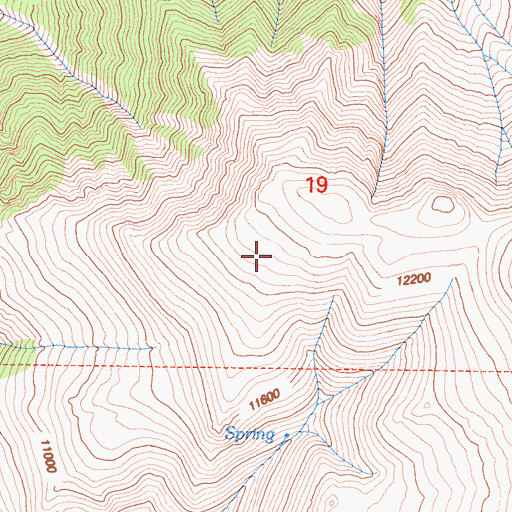 Topographic Map of White Mountains, CA
