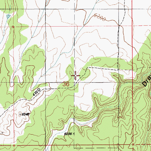 Topographic Map of Walker Well, AZ