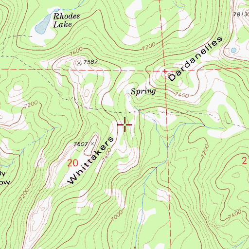 Topographic Map of Shearing Camp, CA