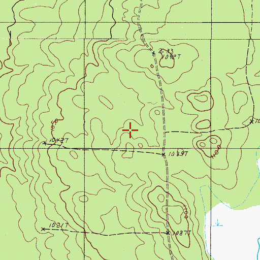 Topographic Map of T4 R12 WELS, ME