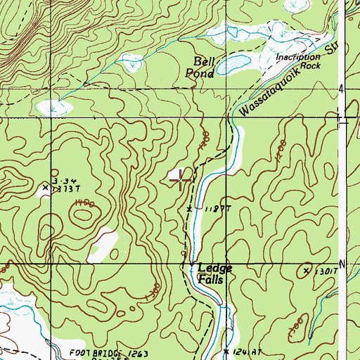 Topographic Map of T4 R9 WELS, ME