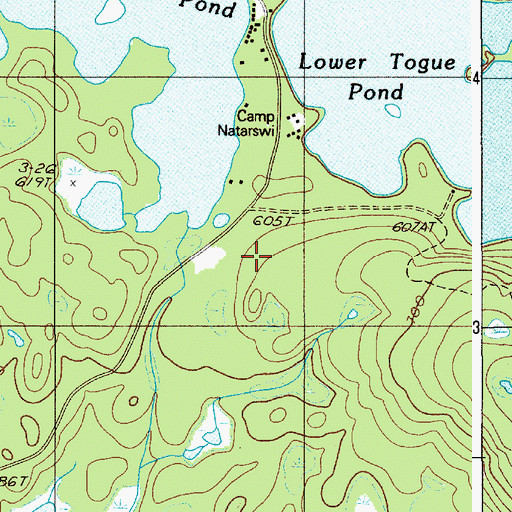 Topographic Map of T2 R9 WELS, ME