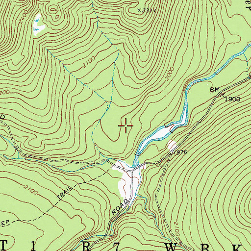 Topographic Map of Skinner Township, ME
