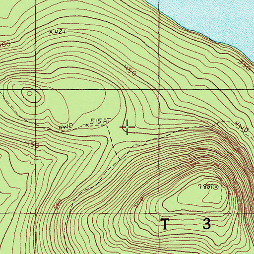 Topographic Map of T3 ND BPP, ME