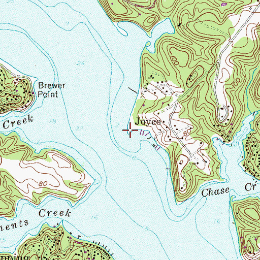 Topographic Map of Gowans Point, MD