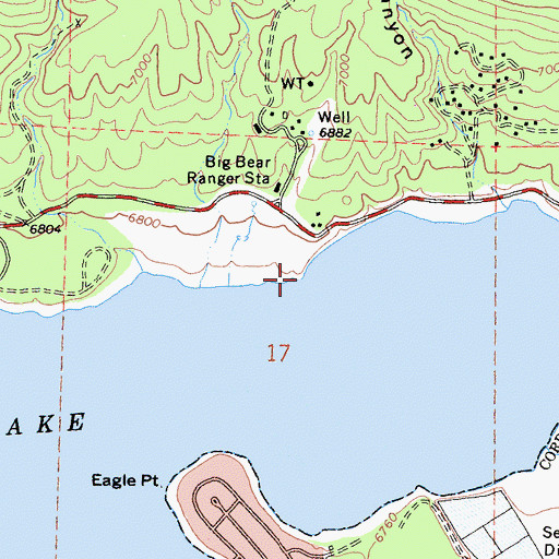 Topographic Map of Juniper Point, CA