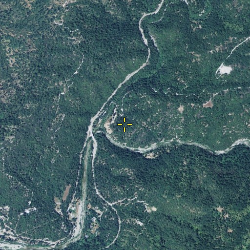 Aerial/Satellite Image of Oregon Creek Picnic Area, CA
