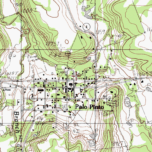 Topographic Map of Palo Pinto County Constable's Office Precinct 4, TX