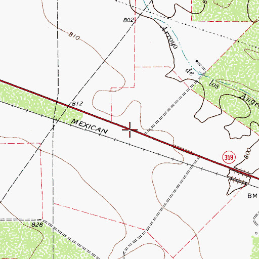 Topographic Map of United States Border Patrol Checkpoint, TX