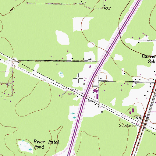 Topographic Map of Montgomery County Constable's Office Precinct 4, TX
