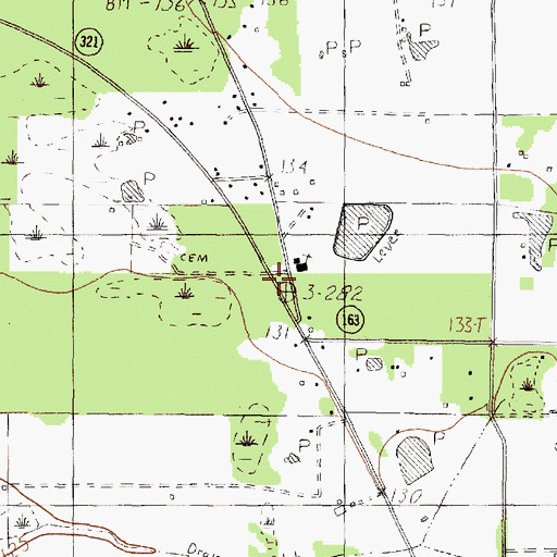 Topographic Map of Liberty County Constable's Office Precinct 5, TX
