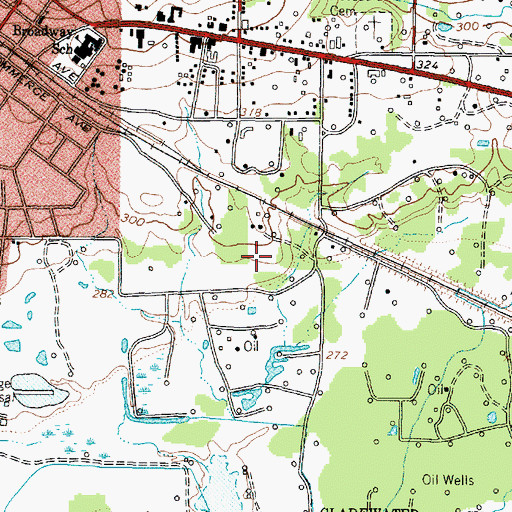 Topographic Map of Gregg County Constable's Office Precinct 3, TX