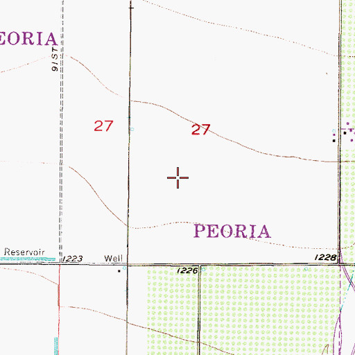 Topographic Map of Sheriff's Posse of Westbrook, AZ