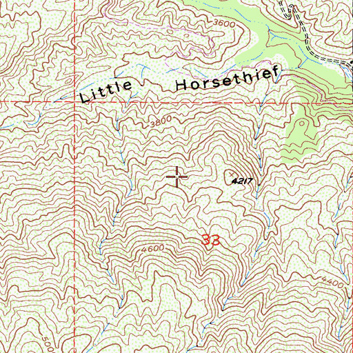 Topographic Map of Boundary Ridge, CA