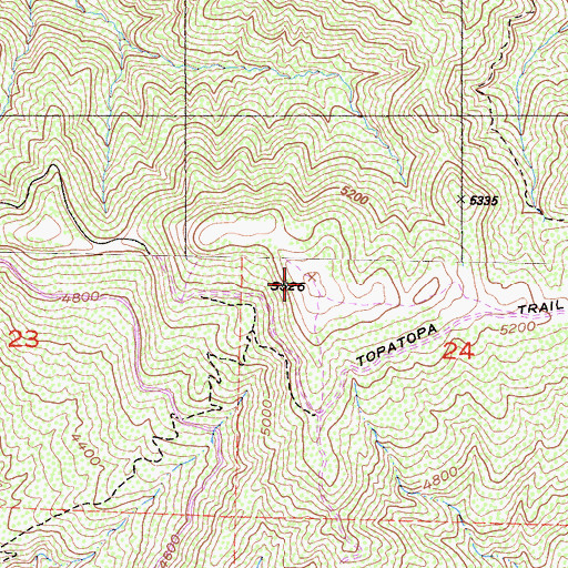 Topographic Map of Sisar Repeater Site, CA