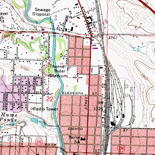 Topographic Map of Sheridan County Sheriff's Office, WY