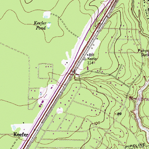 Topographic Map of Woodbranch Village Office, TX