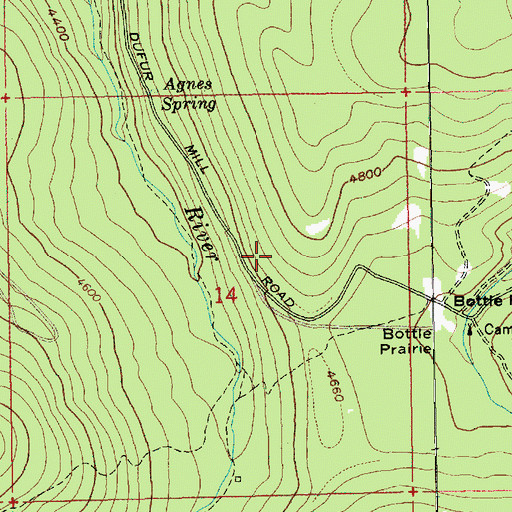 Topographic Map of Watershed Quarry, OR