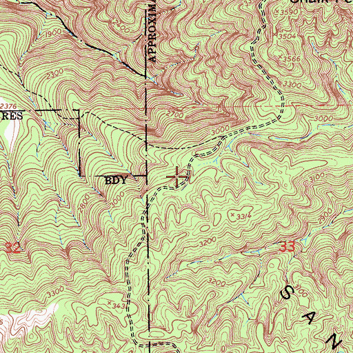 Topographic Map of Apple Campground, CA
