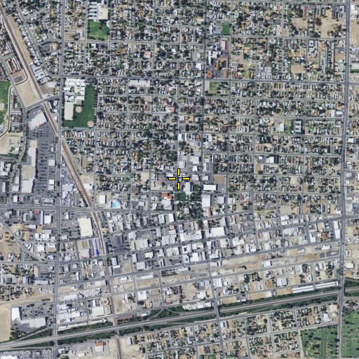 Aerial/Satellite Image of Hanford Police Department, CA