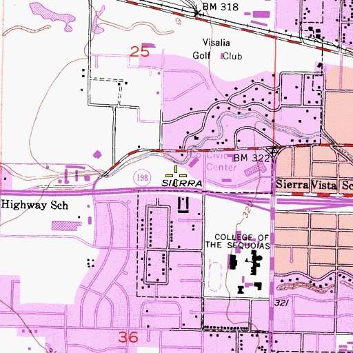 Topographic Map of Tulare Lake Patrol, CA