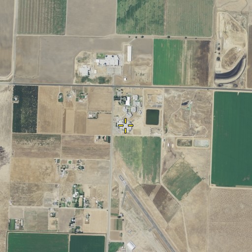 Aerial/Satellite Image of Tulare County Sheriff's Office, CA