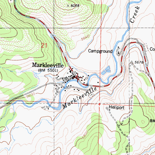 Topographic Map of Alpine County Sheriff's Office Headquarters, CA