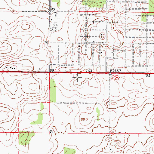 Topographic Map of Marion County Sheriff's Office - South Marion District, FL