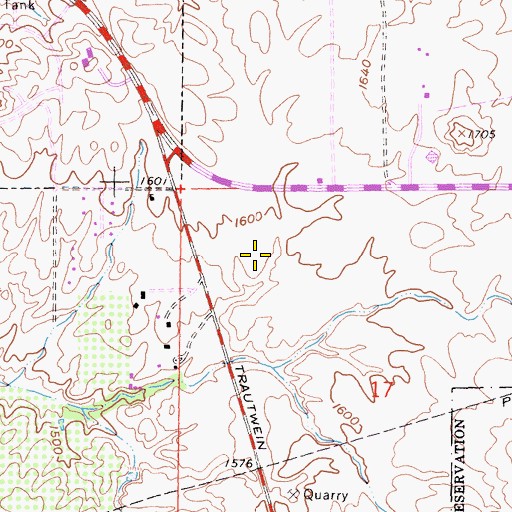 Topographic Map of Riverside Police Department - Mission Grove Police Center, CA