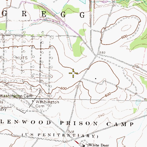 Topographic Map of Federal Correctional Institution Allenwood Medium, PA
