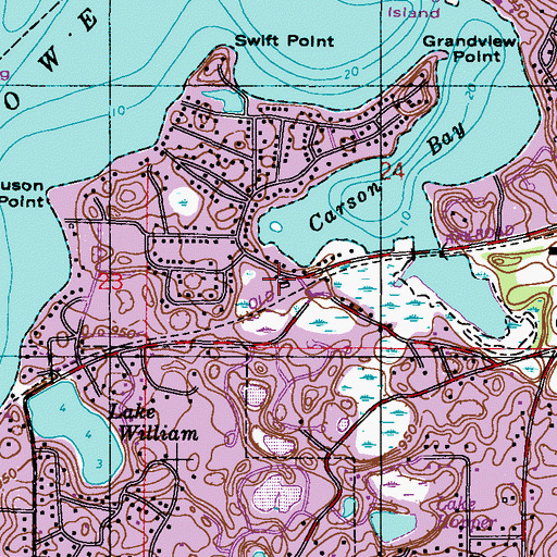 Topographic Map of Deephaven Police Department, MN