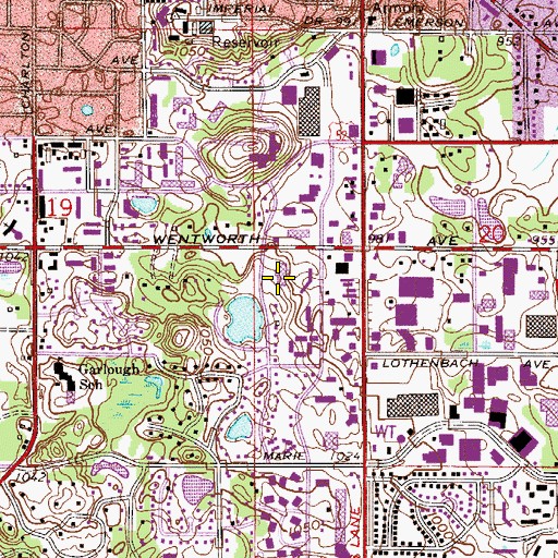 Topographic Map of West Saint Paul Police Department, MN
