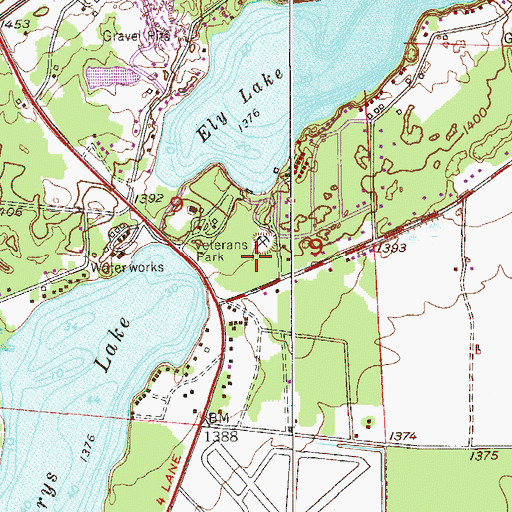 Topographic Map of Fayal Police Department, MN