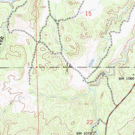 Topographic Map of Jeffers Rnach, CA