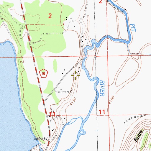 Topographic Map of Monchamp, CA