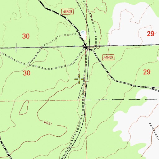Topographic Map of Meares, CA