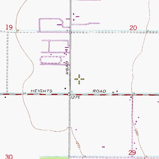 Topographic Map of Chandler Police Department Chandler Heights Substation, AZ