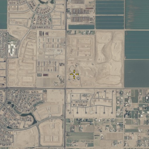 Aerial/Satellite Image of Chandler Police Department Chandler Heights Substation, AZ
