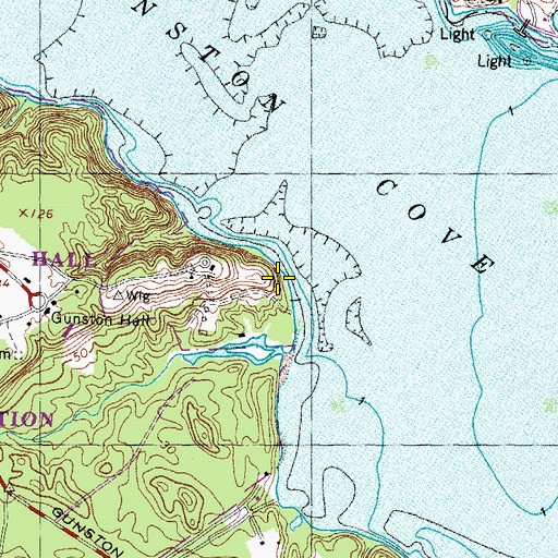 Topographic Map of Gunston Point, VA