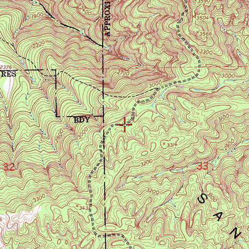 Topographic Map of Apple Campground, CA