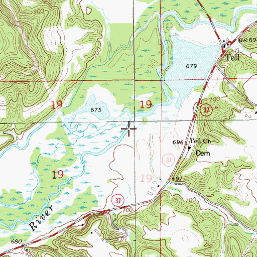 Topographic Map of Wertgers Creek, WI