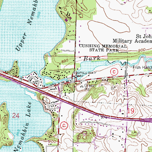 Topographic Map of Applebecker Millpond, WI