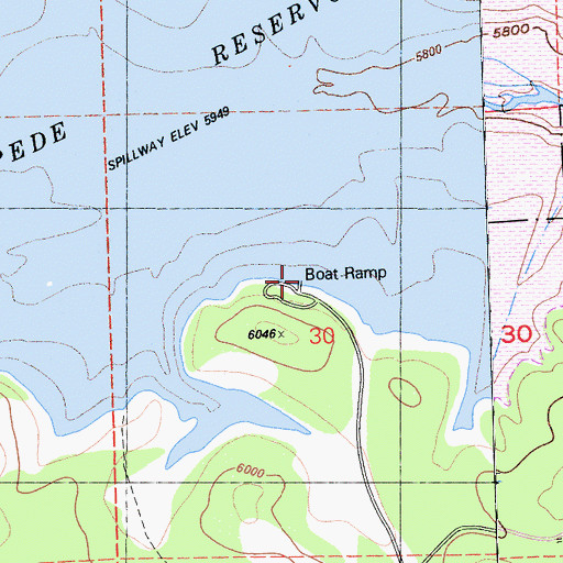 Topographic Map of Lower Little Truckee Campground, CA