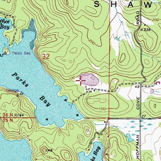 Topographic Map of Tharald Pond, WA