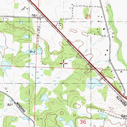Topographic Map of High Ridge, IL