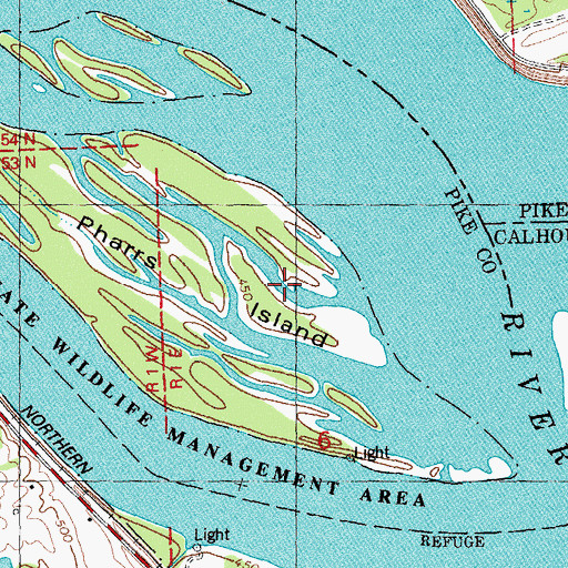 Topographic Map of Island Number 461, MO