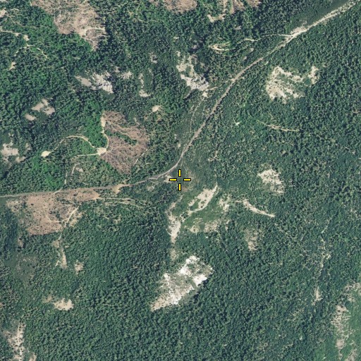 Aerial/Satellite Image of Wallace Peak, CA