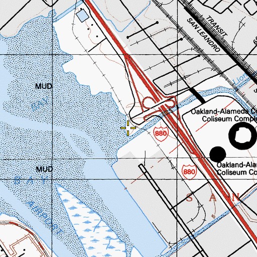 Topographic Map of Damon Marsh, CA